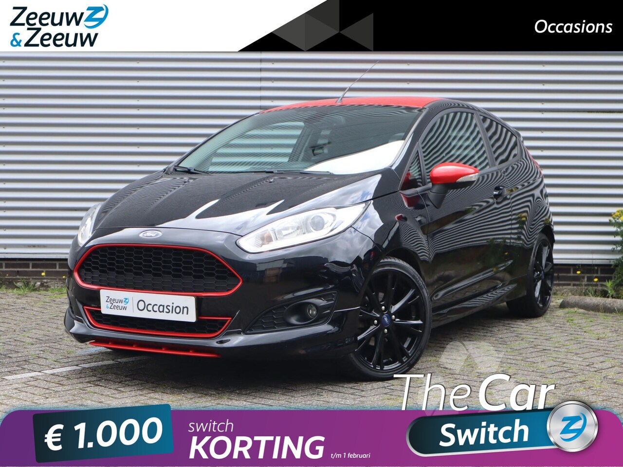 Ford Fiesta - 1.0 EcoBoost Red/Black Edition | Dealer onderhouden| 140 PK | Cruise Control | Climate Con - AutoWereld.nl