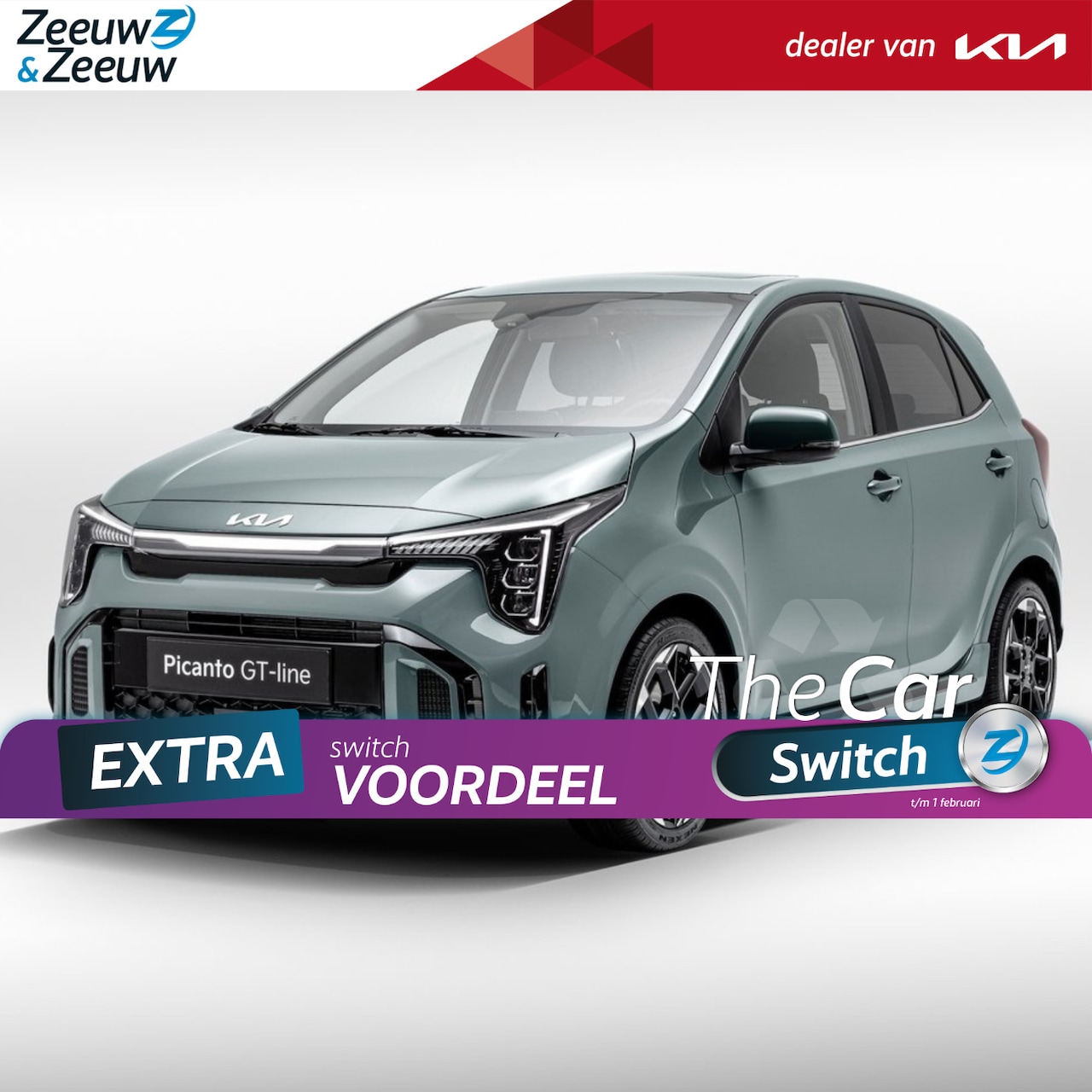 Kia Picanto - 1.0 DPI GT-Line 5p. Schuif-/kantel zonnedak | Stoelverwarming voor en  stuurwielverwarming - AutoWereld.nl