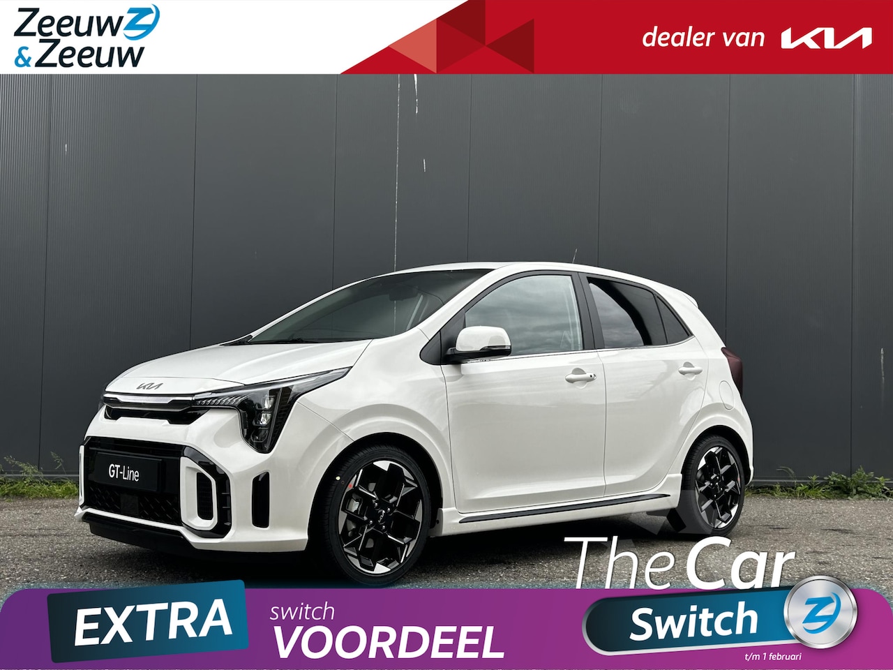 Kia Picanto - 1.0 DPI GT-Line Schuif-/kantel zonnedak | Stoelverwarming voor en  stuurwielverwarming | S - AutoWereld.nl