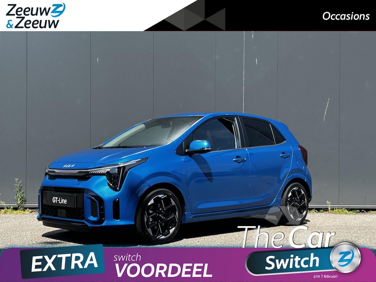 Kia Picanto - 1.0 DPI GT-Line Schuif-/kantel zonnedak | Stoelverwarming voor en  stuurwielverwarming | S - AutoWereld.nl