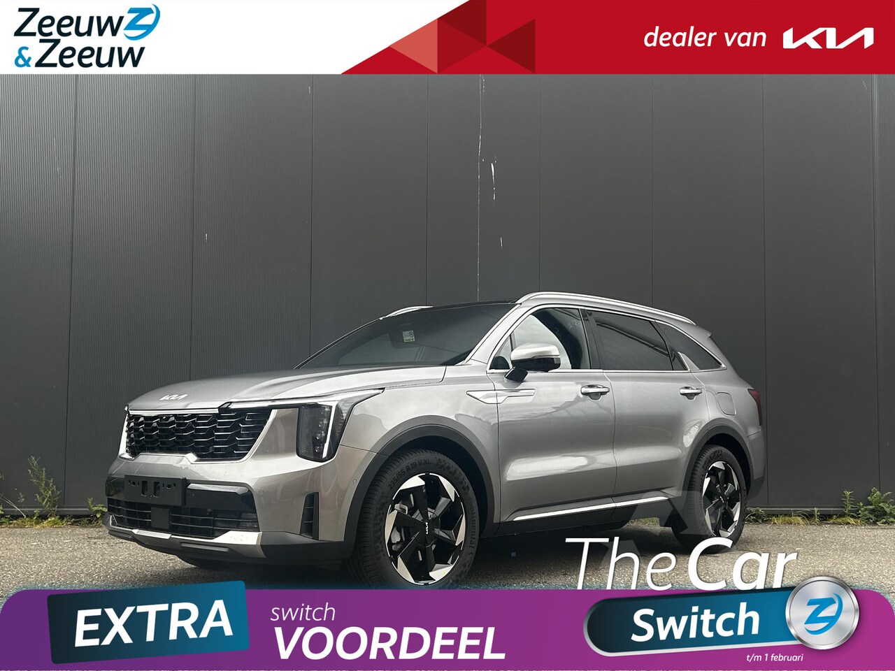 Kia Sorento - 1.6 T-GDi Plug-in Hybrid 4WD DynamicPlusLine 7p. NIEUW TE BESTELLEN FACELIFT MODEL | Panor - AutoWereld.nl