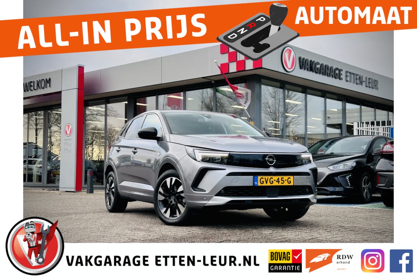 Opel Grandland - 1.2 Turbo Bns Elegance / CAMERA / APPLE + ANDROID / CLIMATE CONT - AutoWereld.nl