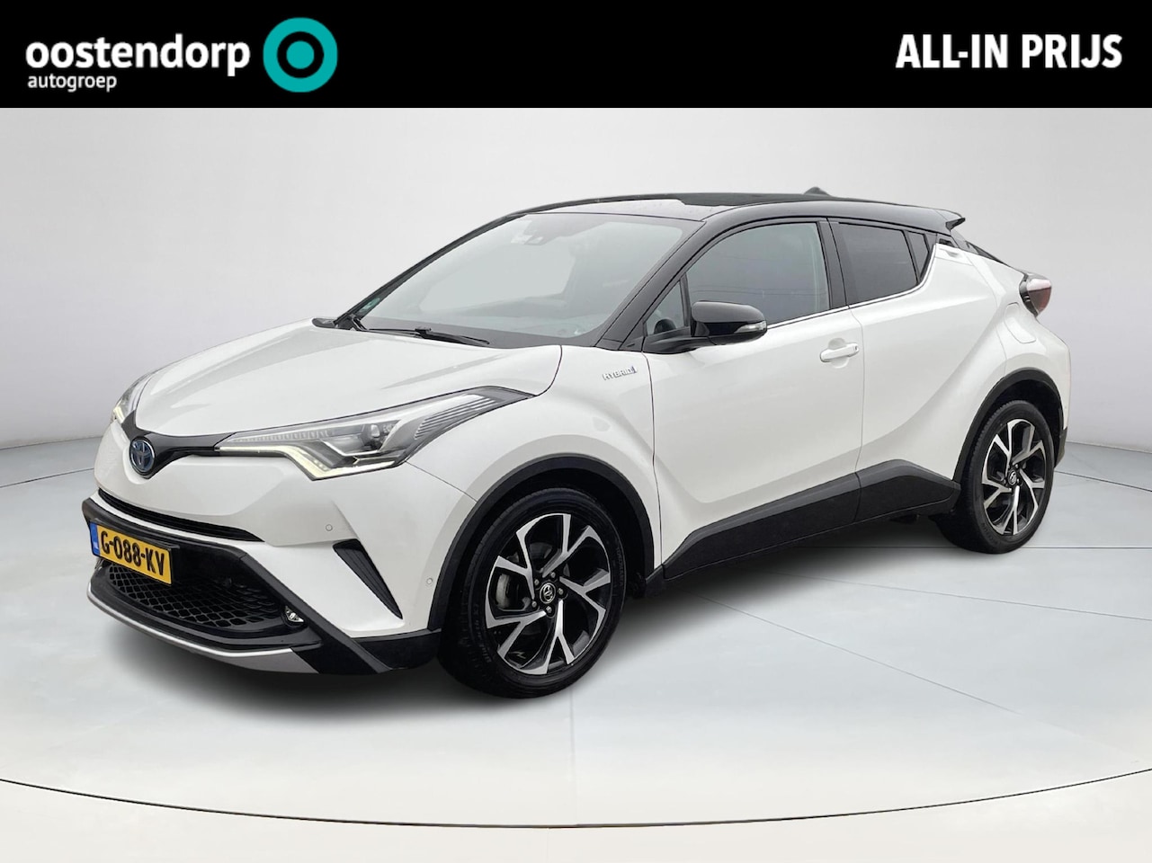 Toyota C-HR - 1.8 Hybrid Bi-Tone **NAVIGATIE/ PARKEERSENSOREN/ STOELVERWARMING** - AutoWereld.nl