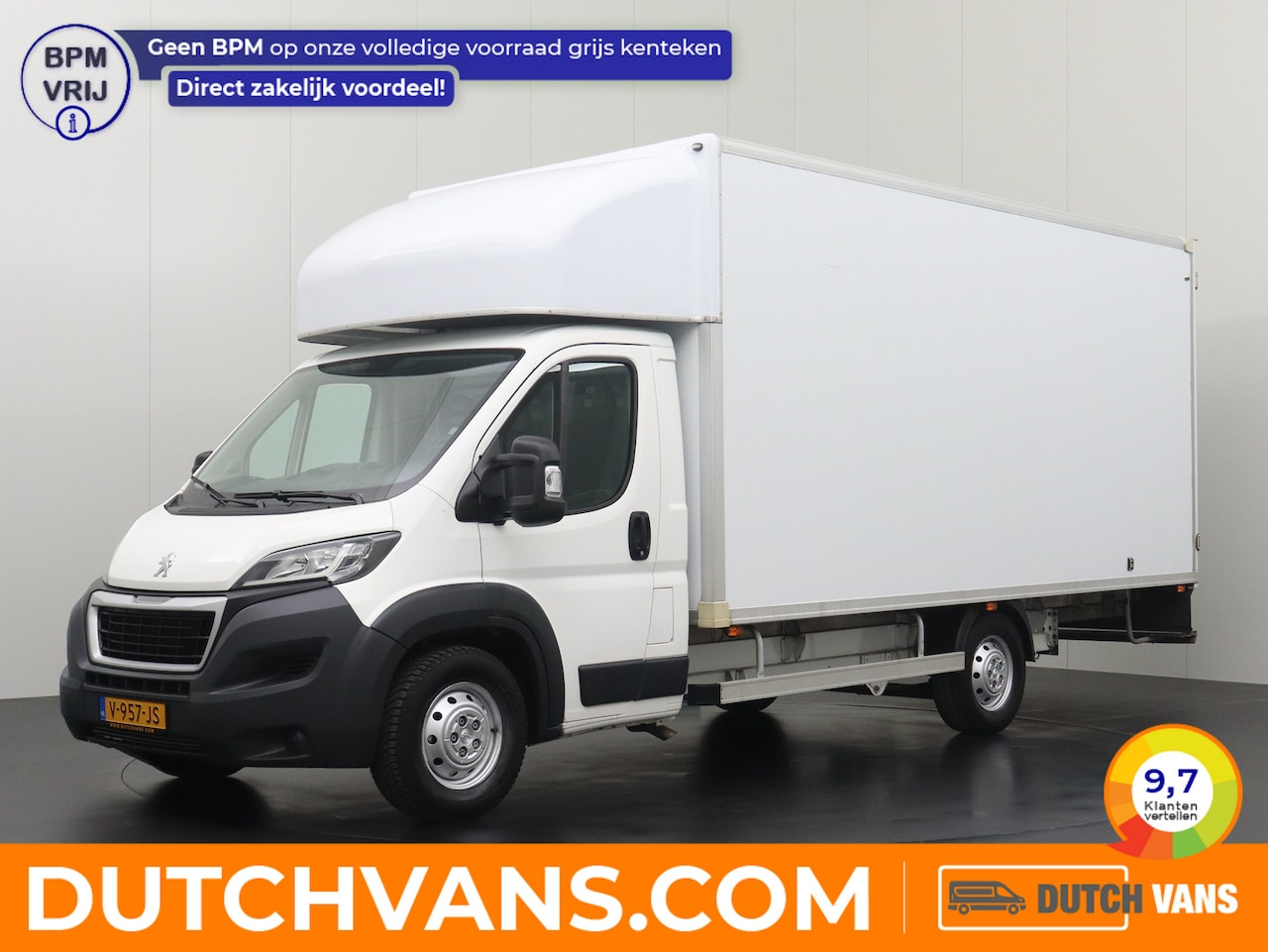 Peugeot Boxer - 2.0BlueHDI 160PK Bakwagen 4.89 Meter Laadlengte | Navigatie | Camera | Airco | 3-Persoons - AutoWereld.nl