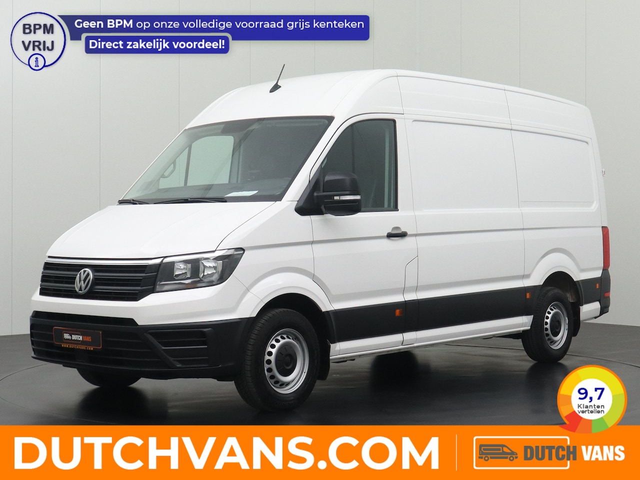 Volkswagen Crafter - 2.0TDI 140PK L3H3 | Airco | Cruise | 3-Persoons | Betimmering - AutoWereld.nl