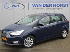 Ford Grand C-Max - 1.0-125pk Titanium. Correct nette, ruime, comfortabele en goed onderhouden MPV, slechts 40