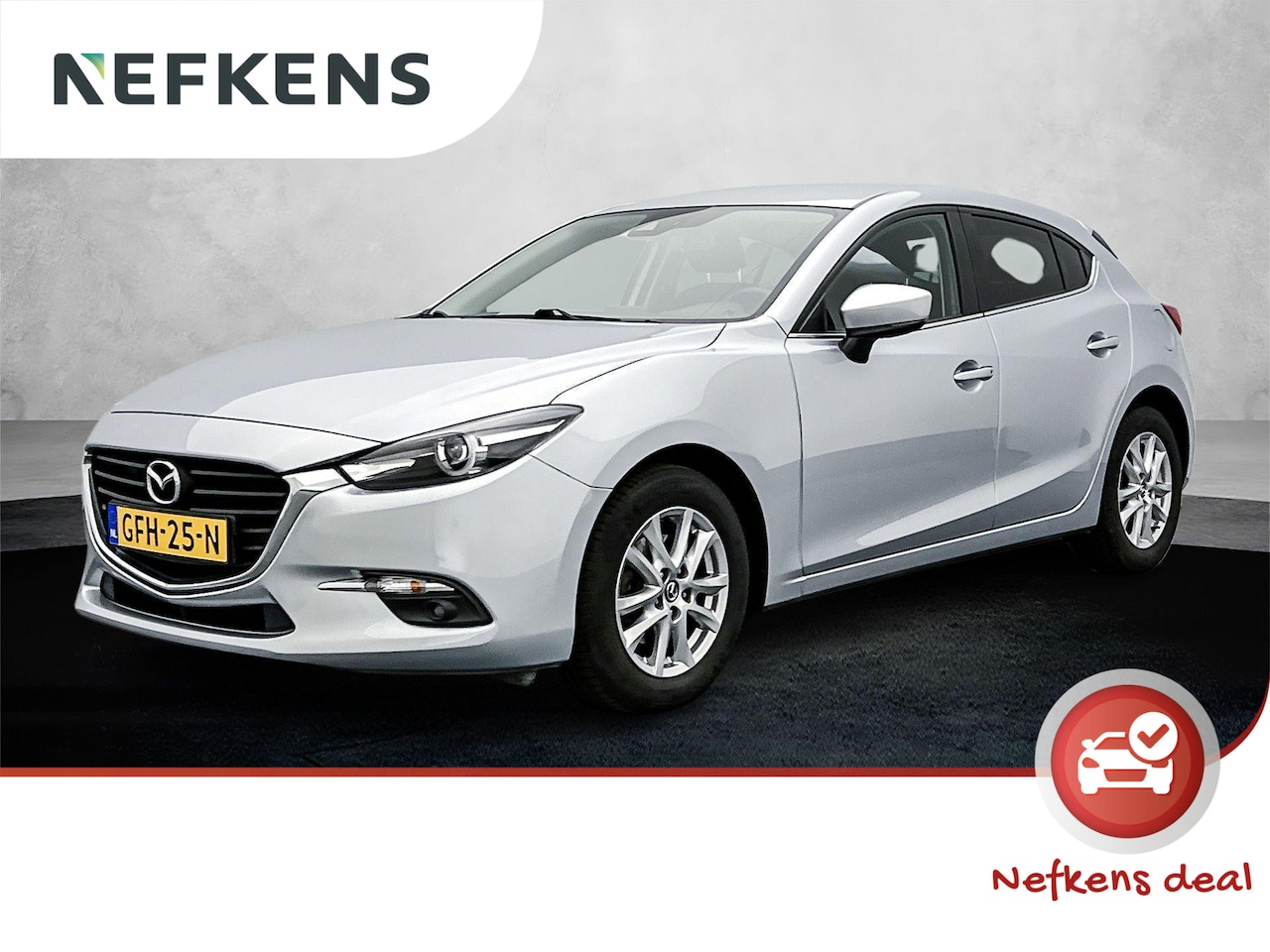 Mazda 3 - SkyLease 120 pk Automaat | Navigatie | Parkeersensoren Achter | Voorstoelen Verwarmd | Sta - AutoWereld.nl