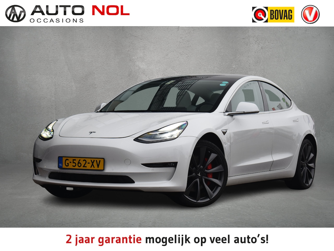 Tesla Model 3 - Performance AWD 75 kWh | 513 PK | Wit Leer | AutoPilot | Pano - AutoWereld.nl