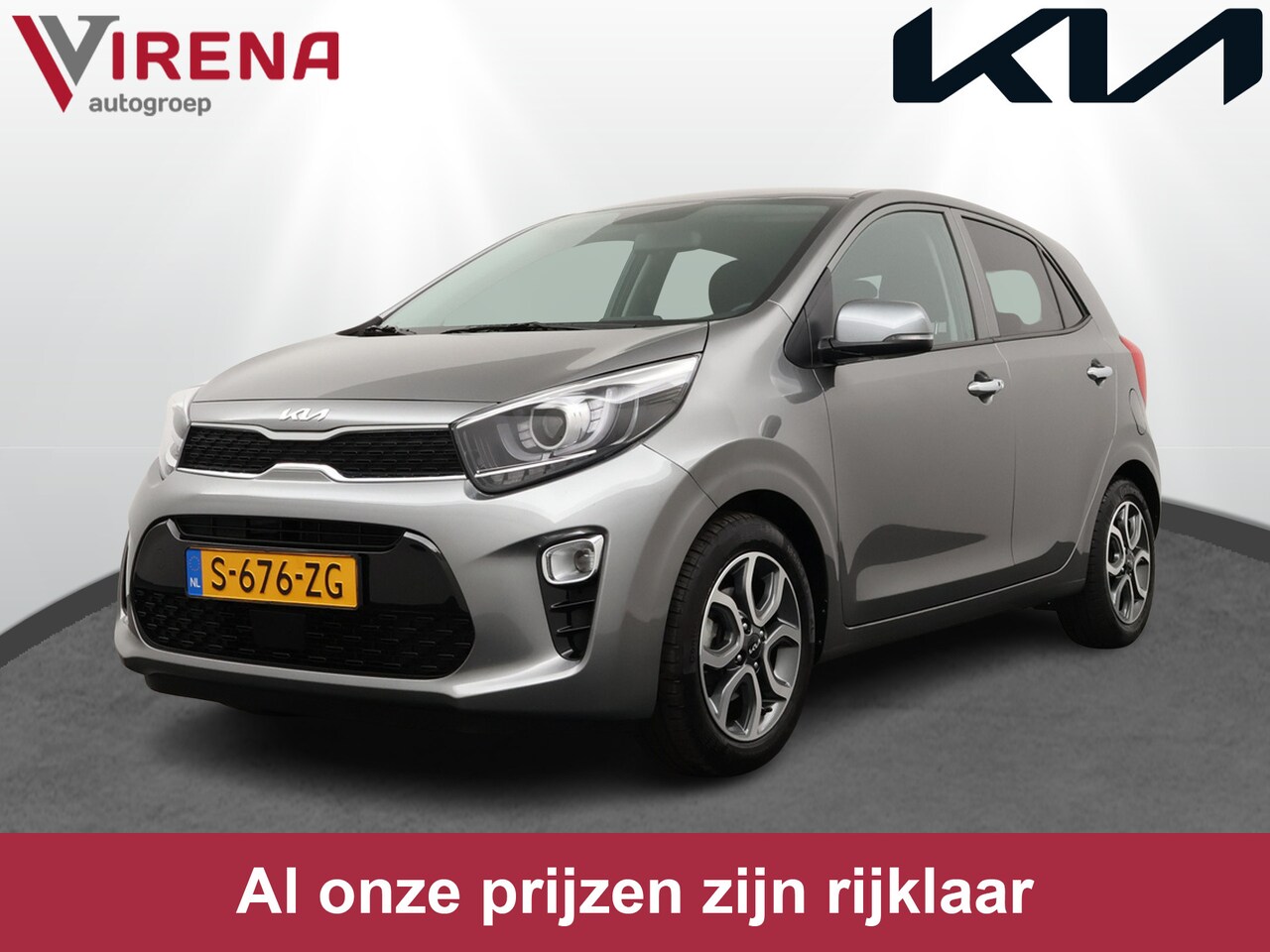 Kia Picanto - 1.0 DPi DynamicPlusLine - Navigatie - Cruise Control - Keyless Entry - Fabrieksgarantie To - AutoWereld.nl