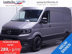 Volkswagen Crafter - 2.0 TDI 140 pk L3H3 Navi, Camera, 18" LMV Trekhaak 3.000 kg, Grijs Wrap, Sidebars, 3-Zits