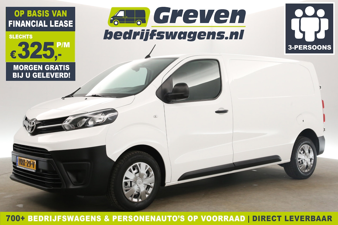 Toyota ProAce Worker - 2.0 L2H1 145PK Airco Cruise Carplay 3 Persoons PDC Elektrpakket - AutoWereld.nl