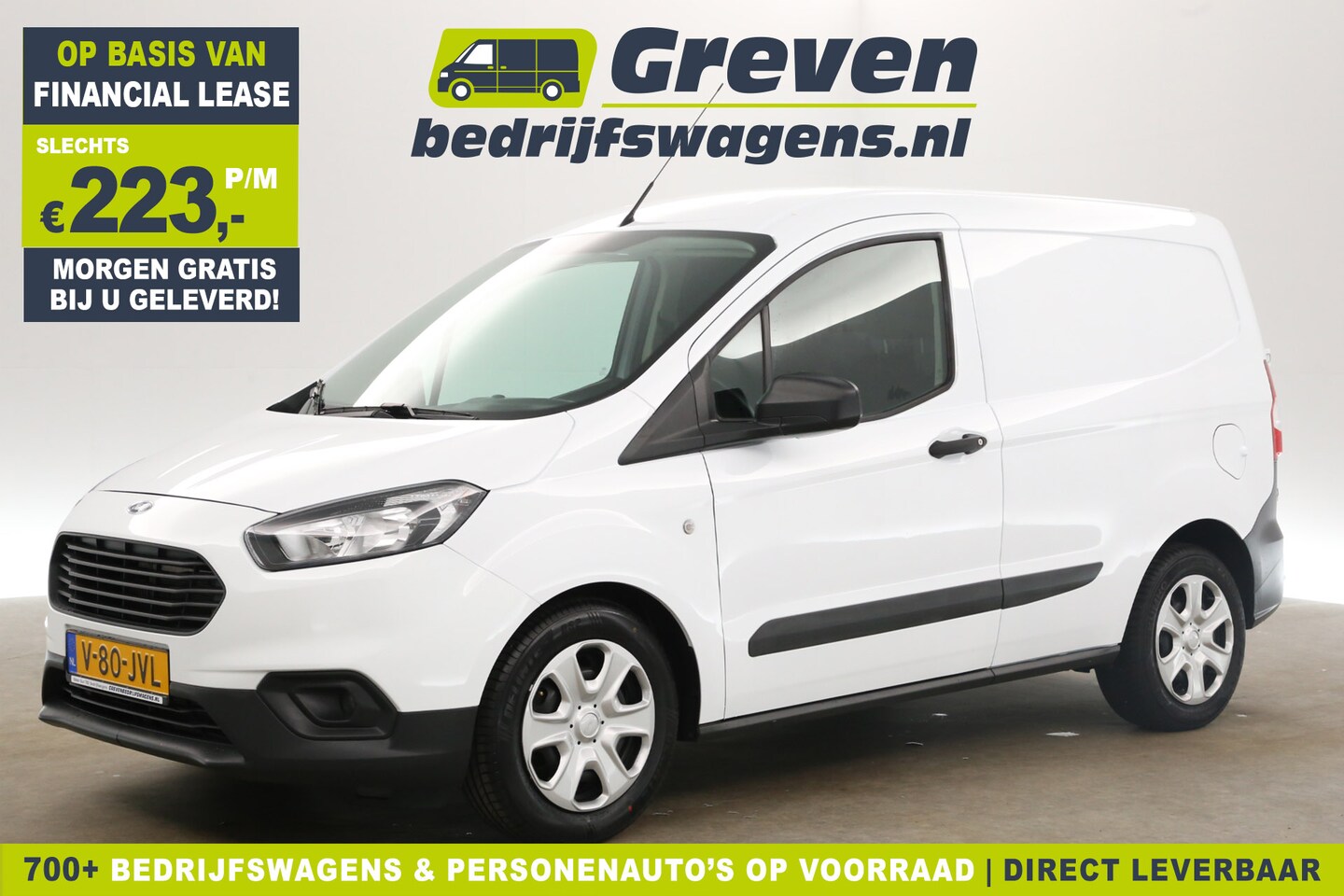 Ford Transit Courier - 1.0 Ambiente L1H1 100PK Airco Stoelverwarming Elektrpakket Schuifdeur - AutoWereld.nl