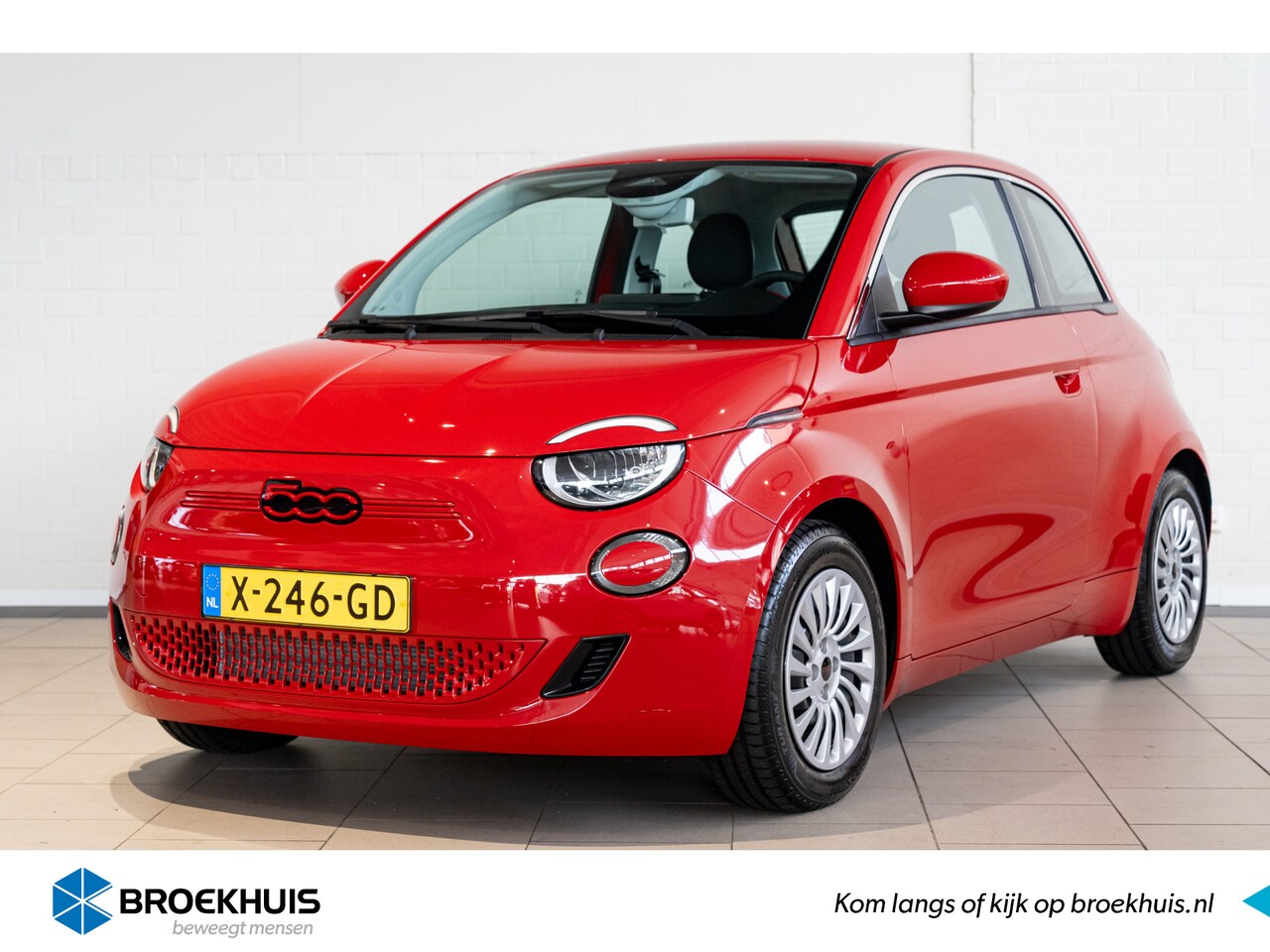 Fiat 500 - RED | 3 Fase | Navigatie | Apple Carplay & Android Auto | Cruise Controle | - AutoWereld.nl