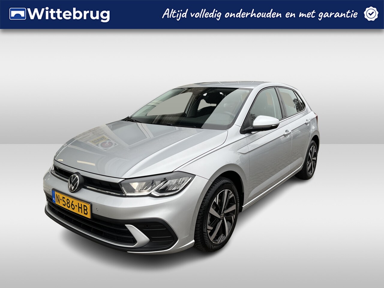 Volkswagen Polo - 1.0 TSI Life / ADAPT. CRUISE/ DIGITAL DASH/ PARK. SENSOREN/ NAVI/ APP-CONNECT/ AIRCO/ 16"L - AutoWereld.nl