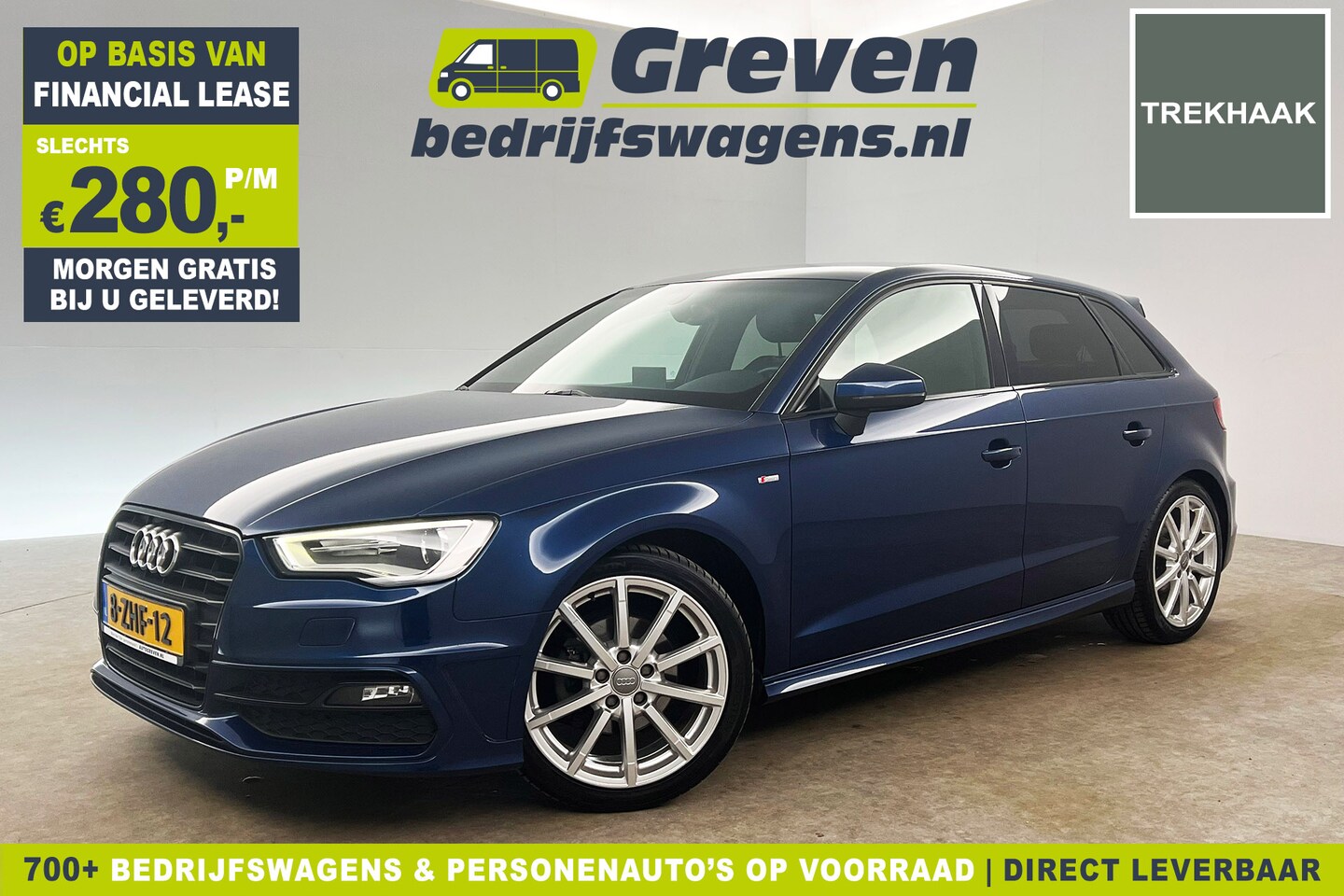 Audi A3 Sportback - 1.4 TFSI CoD S-line 141PK Clima Cruise Trekhaak LED Navigatie PDC 18"LMV - AutoWereld.nl