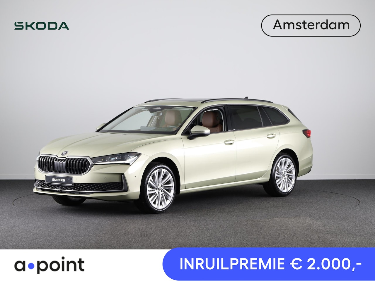 Skoda Superb Combi - 1.5 TSI MHEV 150pk Business Edition | Panoramadak | Leder | Light & View | - AutoWereld.nl