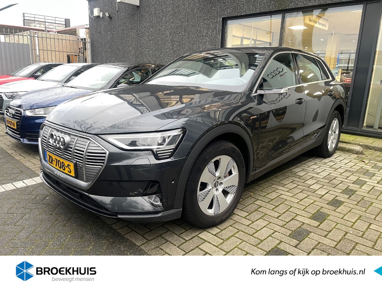 Audi e-tron - 55 quattro advanced Pro Line Plus 95 kWh | NL-Auto! | 1e Eigenaar! | Panodak | El. Achterk - AutoWereld.nl