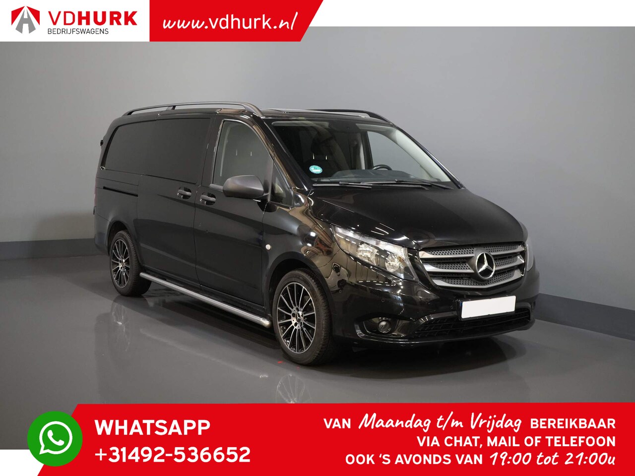 Mercedes-Benz Vito - 114 CDI Aut. L2 DC Dubbel Cabine 2.8t Trekverm./ Navi/ Climate/ Camera/ PDC/ LMV/ Cruise/ - AutoWereld.nl