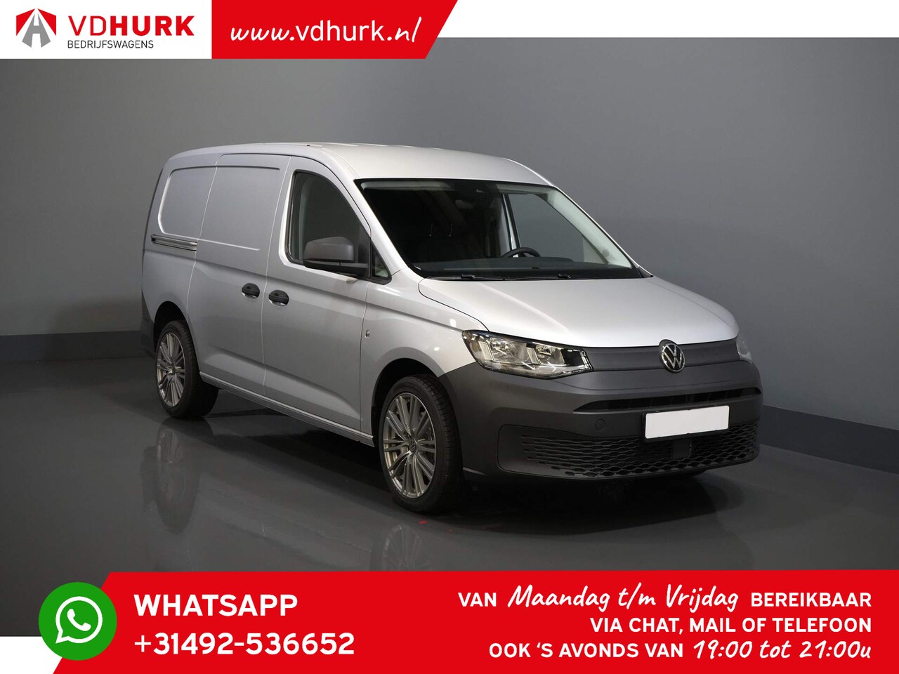 Volkswagen Caddy Cargo Maxi - 2.0 TDI 125 pk DSG Aut. BPM VRIJ/ Virtual Cockpit/ Carplay/ Cruise/ PDC/ Omvormer - AutoWereld.nl