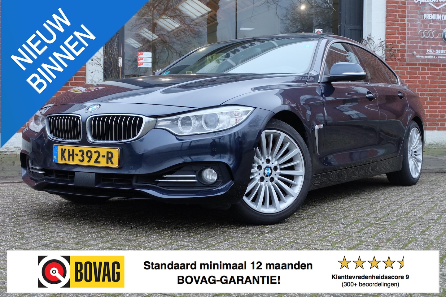 BMW 4-serie Gran Coupé - 420i Centennial High Executive / Schuifdak / 360° / HuD / Leder - AutoWereld.nl