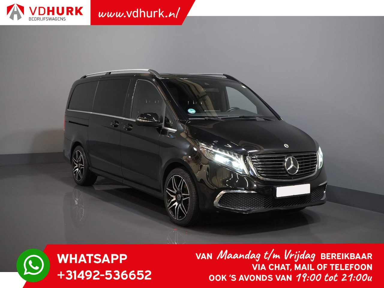 Mercedes-Benz EQV - 300 L2 360 km WLTP/ € 53.777,- incl. BTW Avantgarde/ Distronic/ Burmester/ 7pers/ Leder/ 1 - AutoWereld.nl