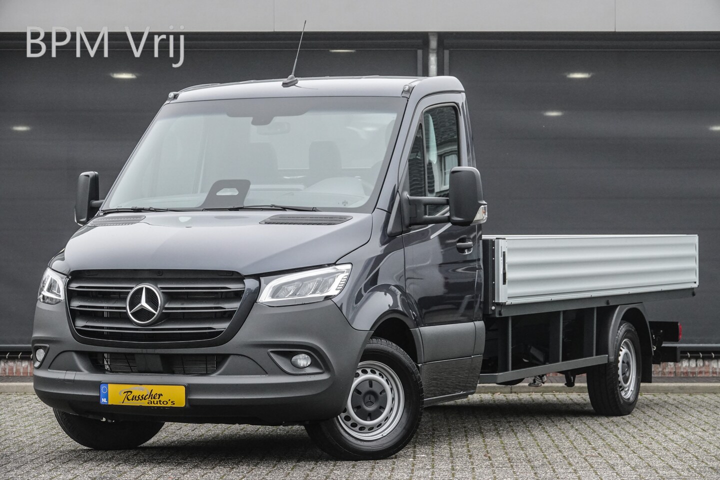 Mercedes-Benz Sprinter - L3 | 319Cdi 190Pk 9G-Tronic | Open laadbak | RWD | Tenoriet Grijs - AutoWereld.nl