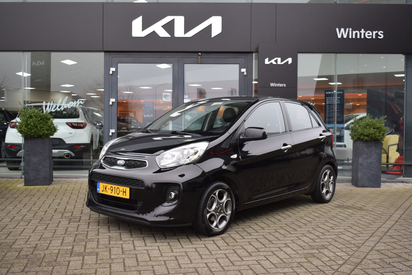 Kia Picanto - 1.0i-12V ISG ColorLine 5-Drs ECC-Airco Cr.Control Radio-CD/MP3+BT 14"LMV SeatWear Trekhaak - AutoWereld.nl