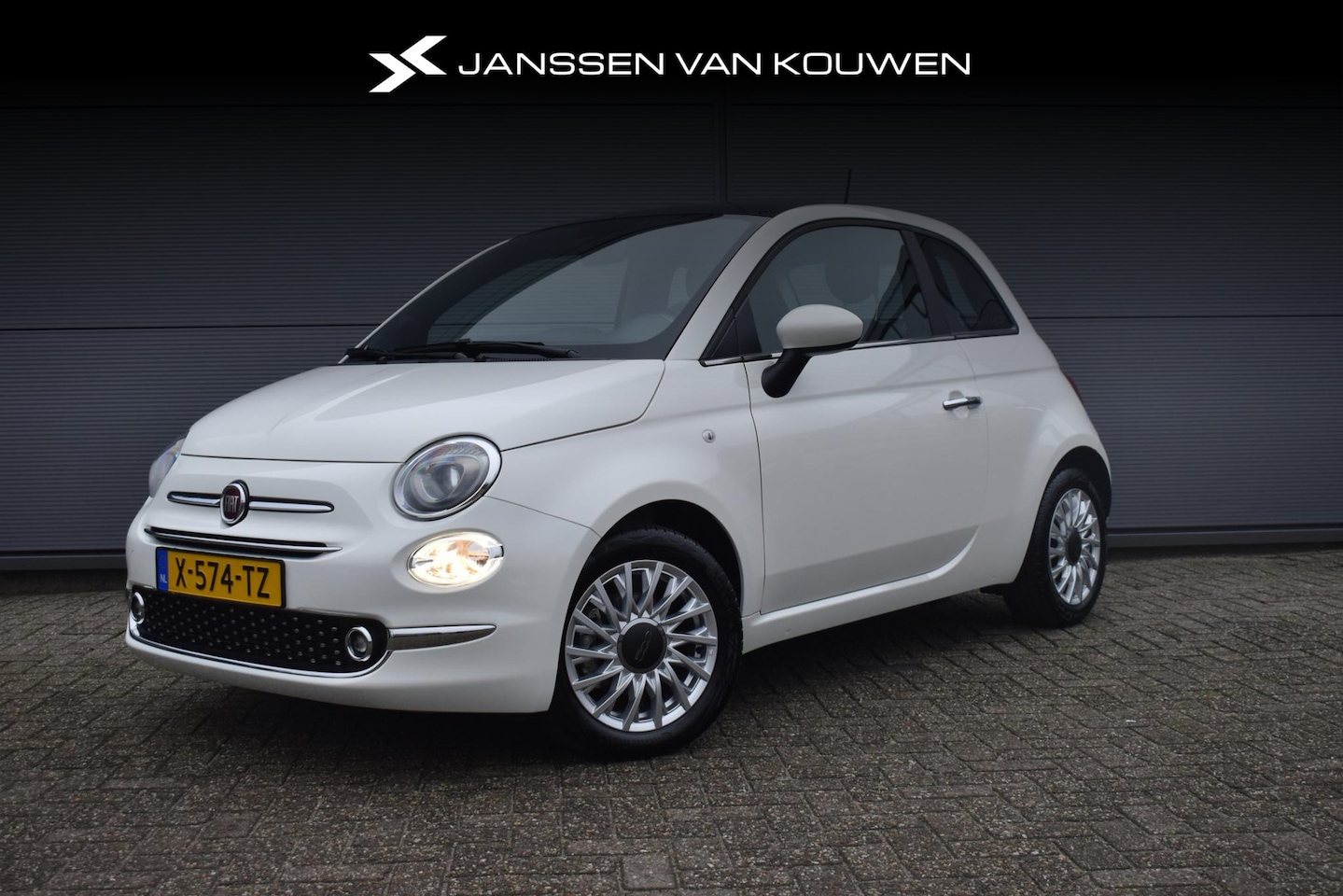 Fiat 500 - 1.0 Hybrid Dolcevita Cruise Control Climate Controle LM Velgen Panoramadak - AutoWereld.nl