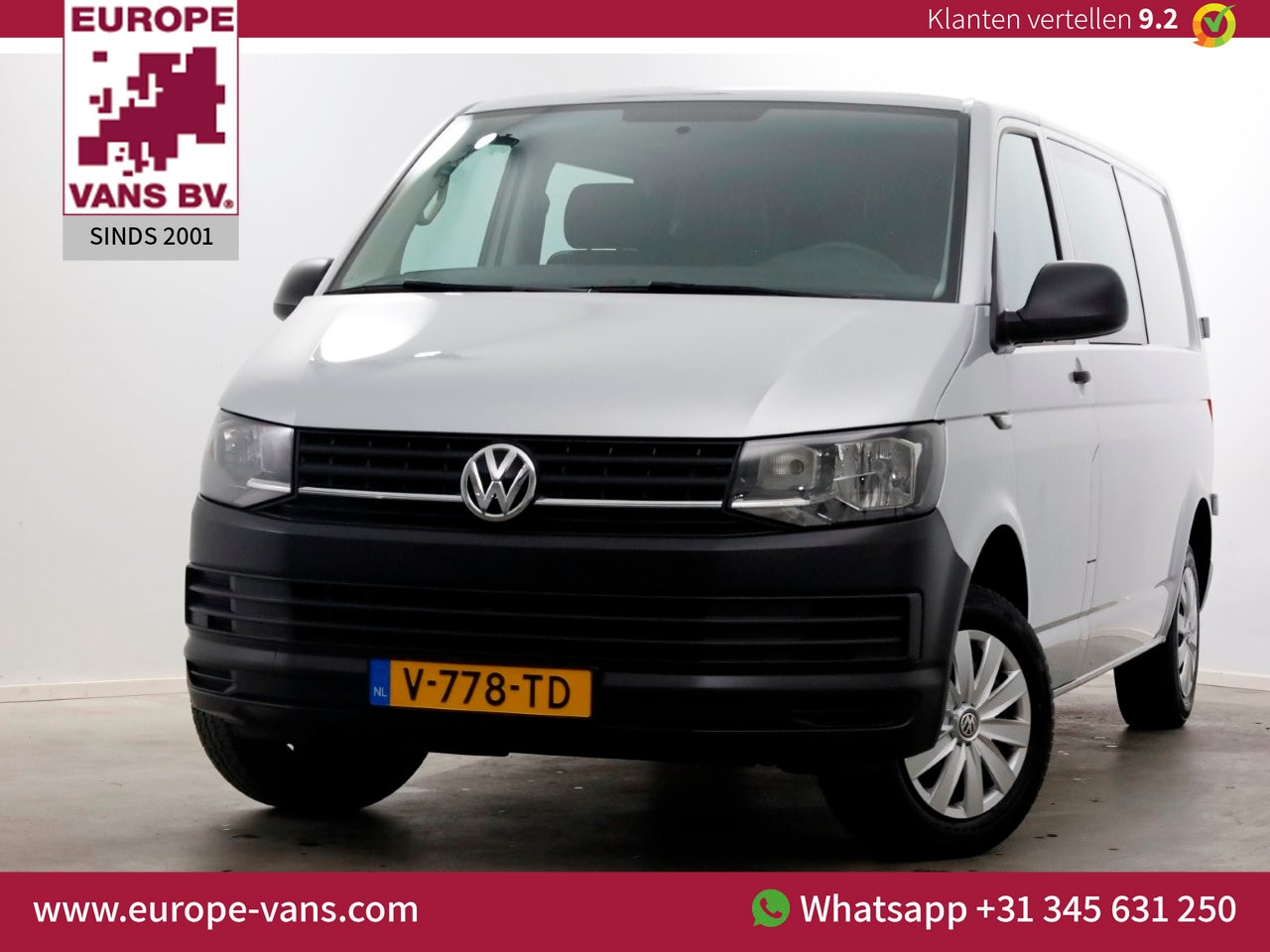 Volkswagen Transporter - T6 2.0 TDI 102pk Euro6 Lang D.C. Airco 11-2018 - AutoWereld.nl