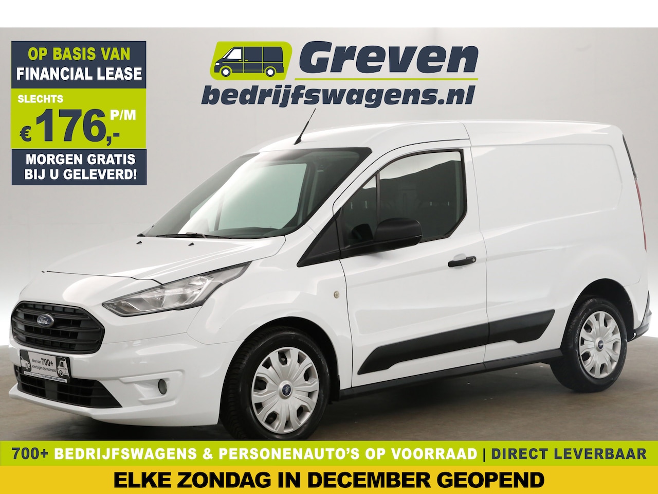 Ford Transit Connect - 1.5 TDCI L1H1 Airco Elektrpakket Stoelverwarming Bluetooth Schuifdeur - AutoWereld.nl