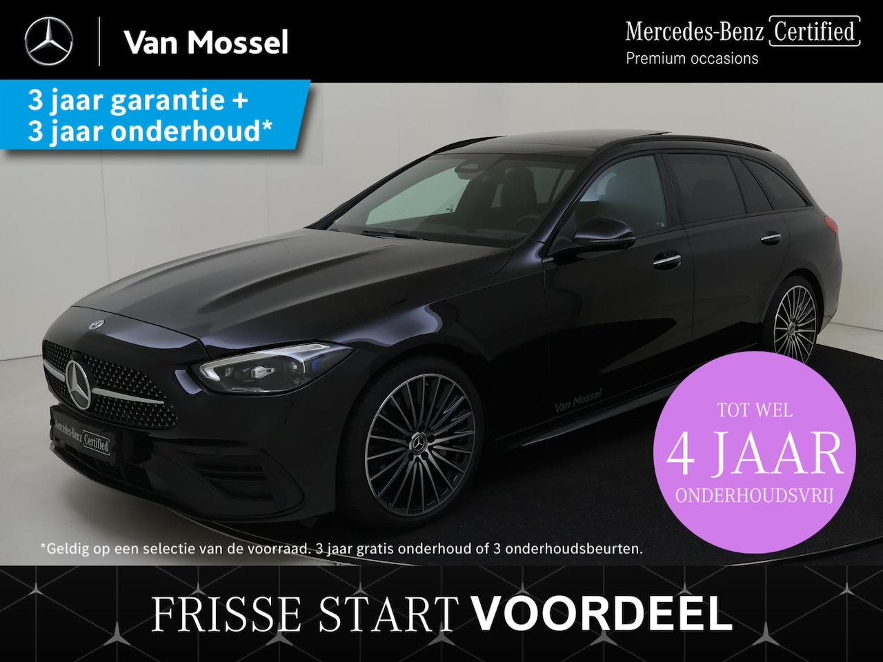 Mercedes-Benz C-klasse Estate - 200 AMG Line Premium Plus/Panoramadak /Burmester /19 Inch /360 Camera - AutoWereld.nl