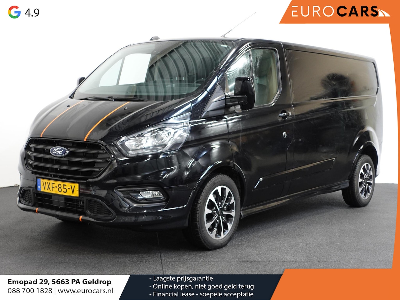 Ford Transit Custom - 170pk Automaat L2H1 Sport Raptor  Airco| ACC Bluetooth| Navi| Trekhaak| # - AutoWereld.nl