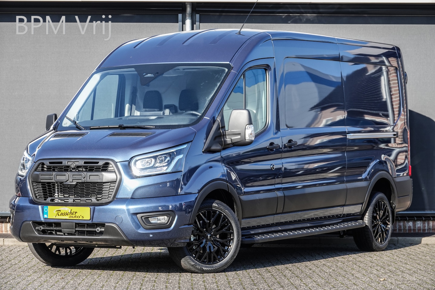 Ford Transit - L3H2 | 2.0Tdci 165Pk | 350 | Raptor Edition | 2x Schuifdeur | Nieuw Model | Chrome Blue - AutoWereld.nl