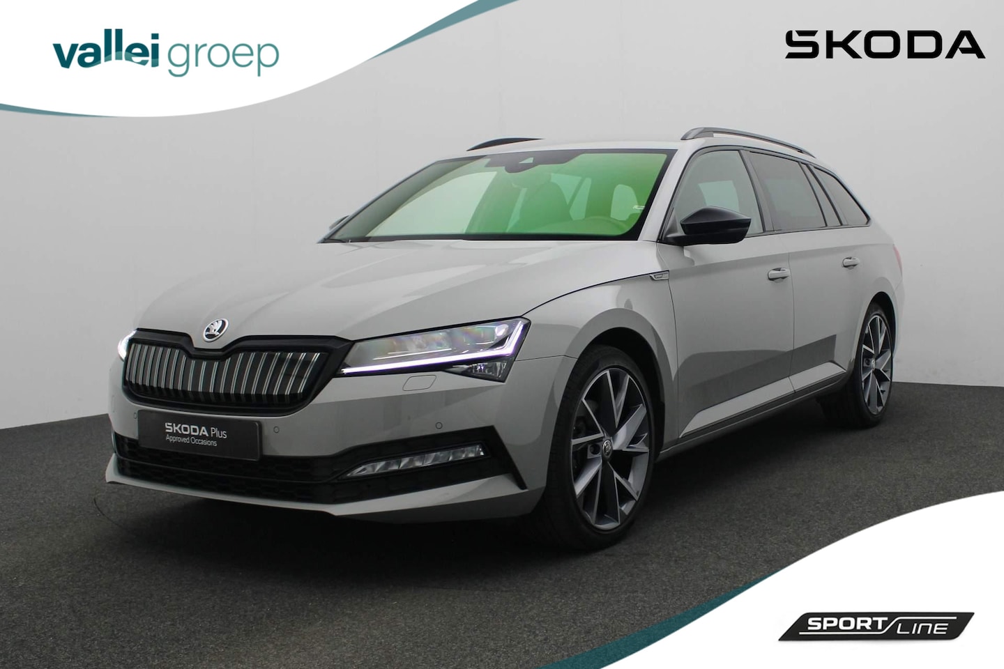 Skoda Superb - 1.4 TSI 218PK DSG iV Sportline Business | Trekhaak | Geheugenstoelen | Leder/alcantara | C - AutoWereld.nl