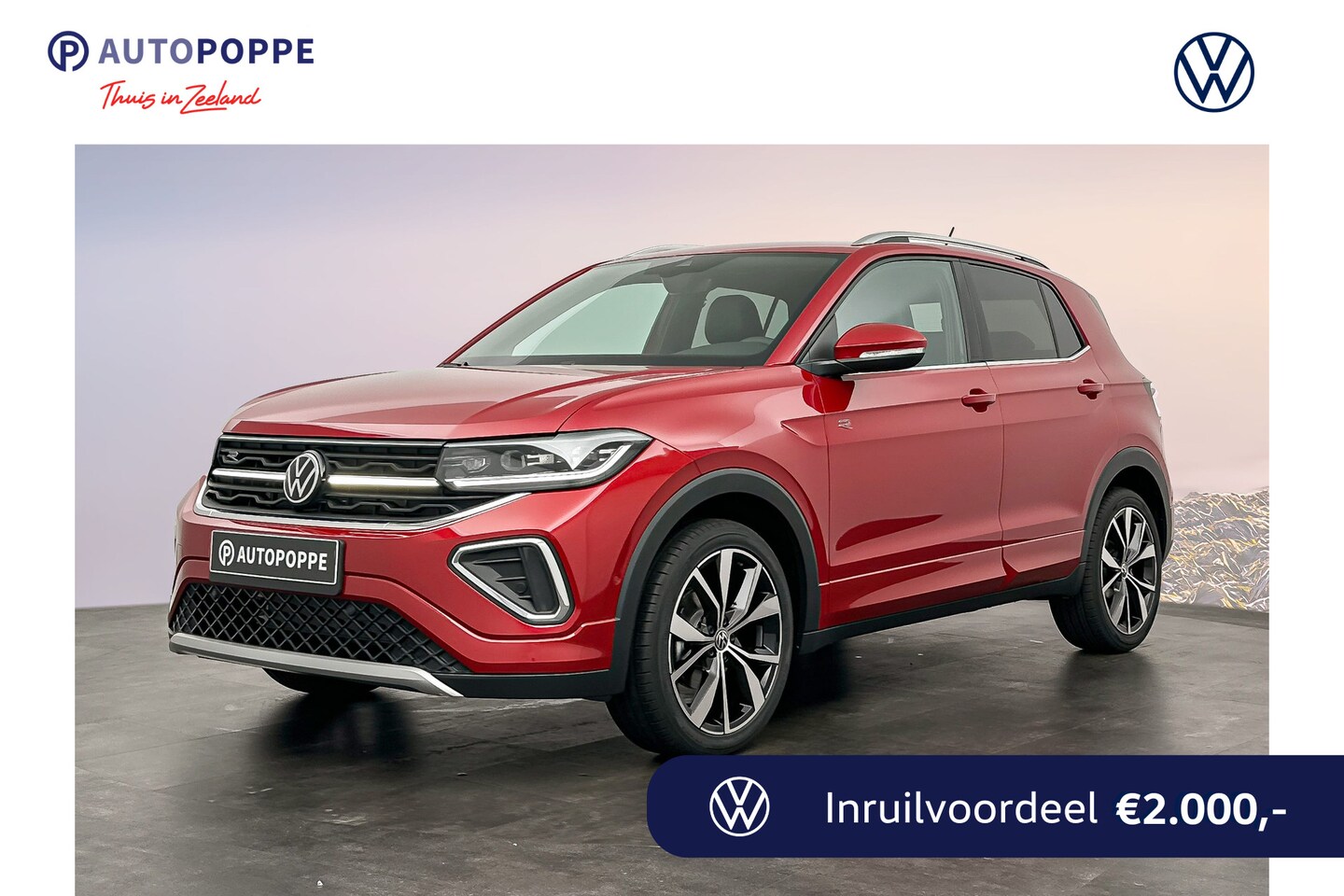 Volkswagen T-Cross - 1.0 TSI 116 7DSG R-Line Edition | 'App-Connect' draadloze smartphone integratie | Achterli - AutoWereld.nl