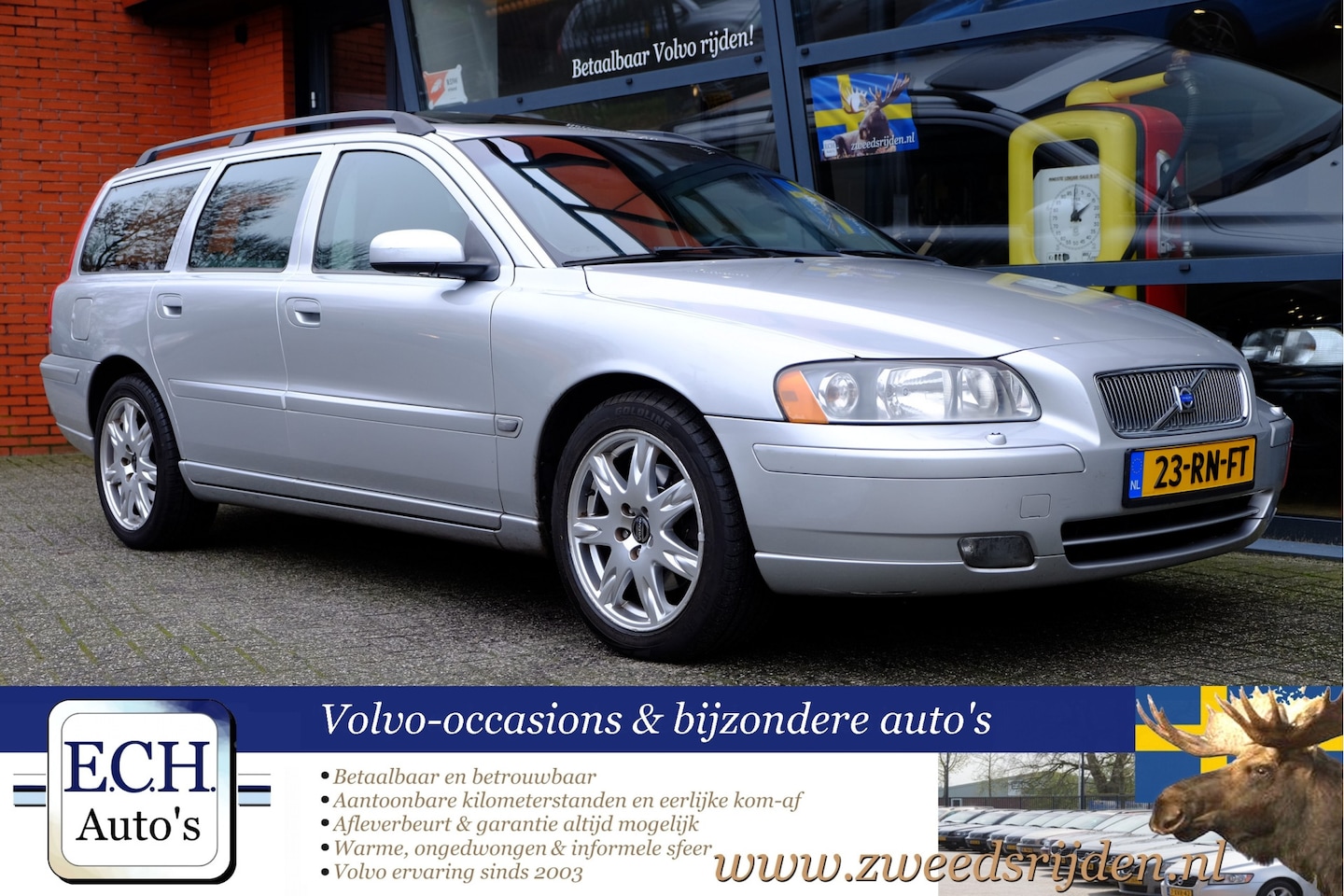 Volvo V70 - 2.5T 210 pk LPG-G3, Leer, Schuifdak, 17 inch, Trekhaak - AutoWereld.nl