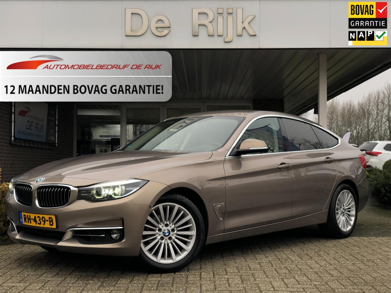 BMW 3-serie Gran Turismo - 320i High Executive | Leder, Navi, 360Camera, Stoelverw., Head-Up, El. Trekhaak + Stoelen - AutoWereld.nl