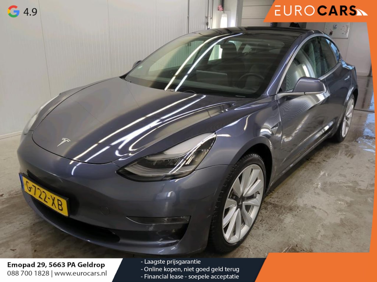 Tesla Model 3 - Long Range RWD Long Range AWD 75 kWh Autopilot + Full Self Driving 3 Navi Panoramadak Leder PDC VA Camera - AutoWereld.nl