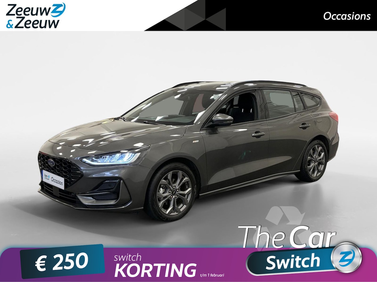 Ford Focus Wagon - 1.0 EcoBoost Hybrid ST-Line | Automaat | Navigatie | Apple Carplay / Android Auto | Achter - AutoWereld.nl