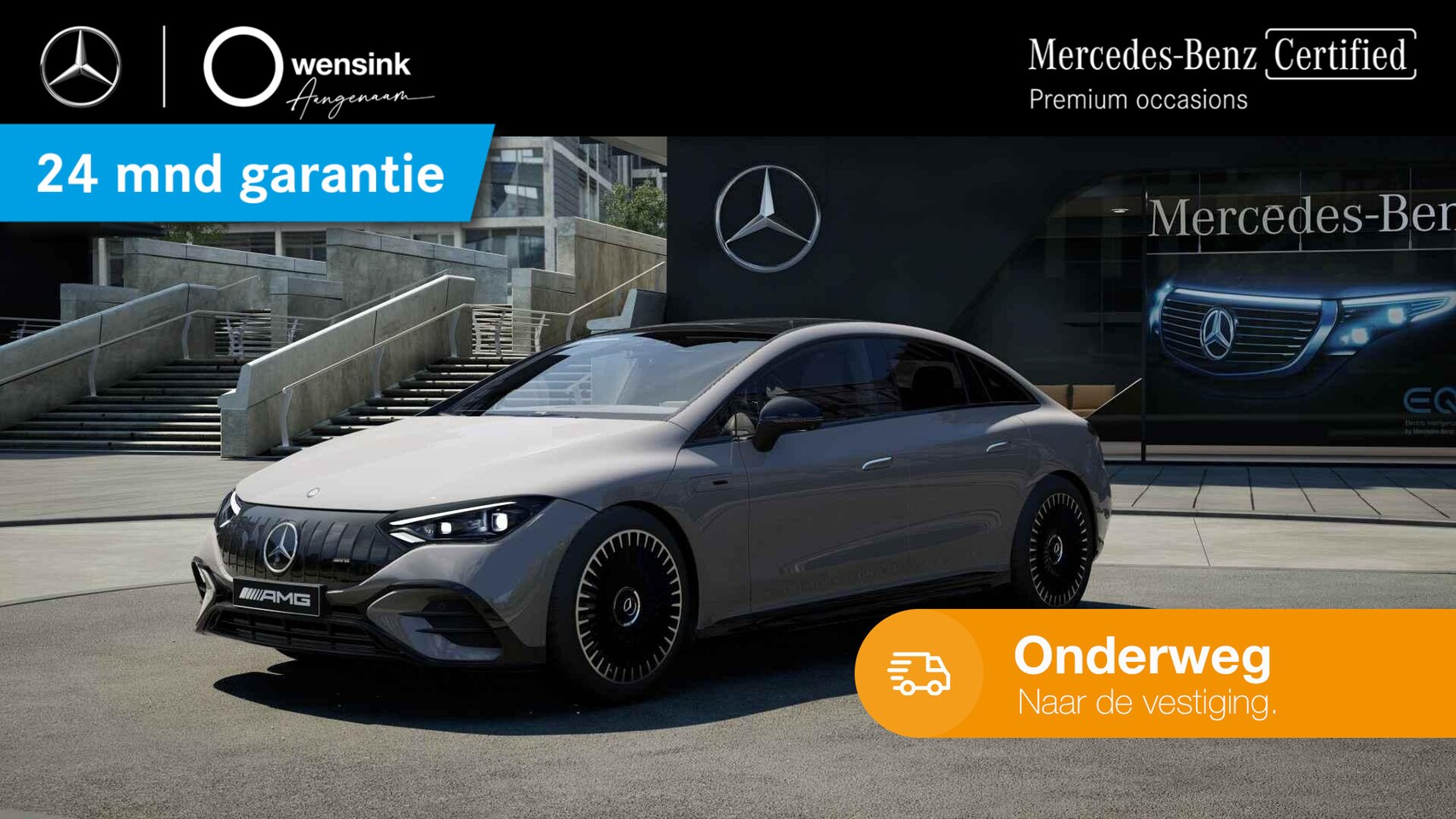 Mercedes-Benz EQE - AMG 53 4MATIC+ 90 kWh | 626 PK | Panoramadak | RACE Start | Spoiler | DYNAMIC plus | PERFO - AutoWereld.nl