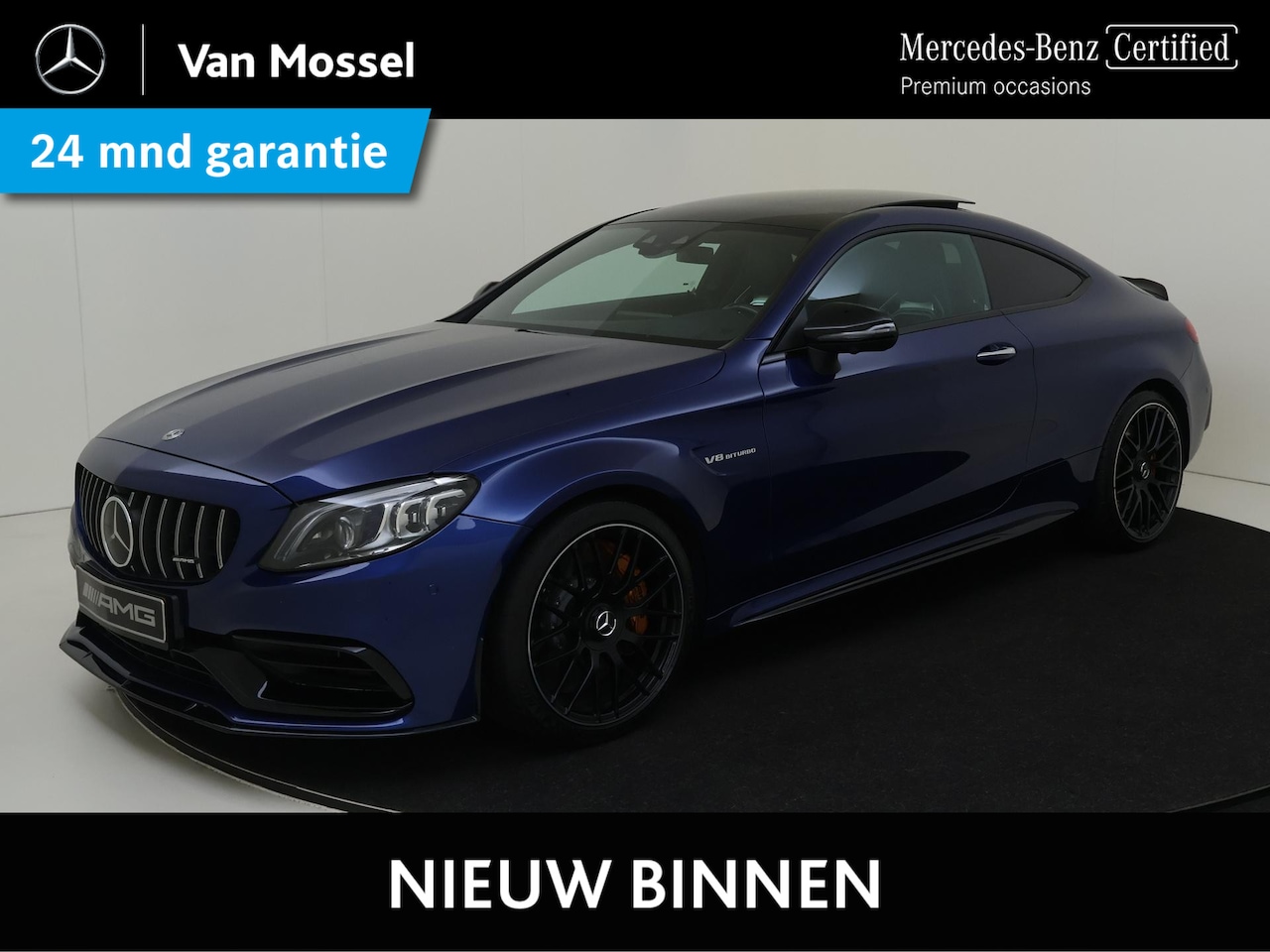 Mercedes-Benz C-klasse Coupé - AMG 63 S Premium Plus Pack /Keramisch /Burmester /HUD /Rijassistentiepakket /19 Inch - AutoWereld.nl