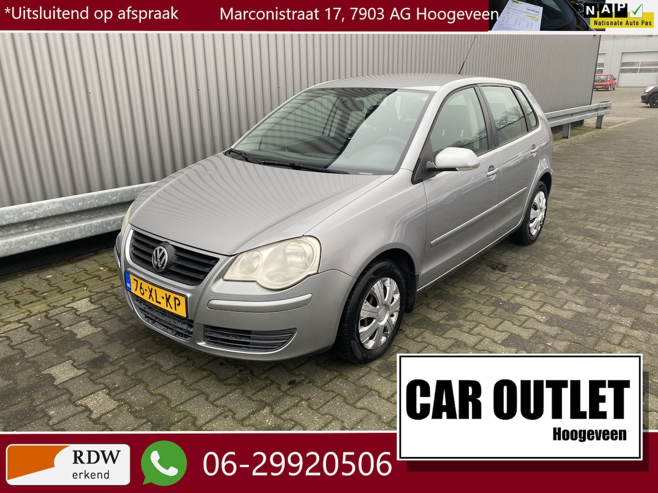 Volkswagen Polo - 1.4-16V Optive 155Dkm.NAP, 5-Drs, Airconditioning, – Inruil Mogelijk – - AutoWereld.nl