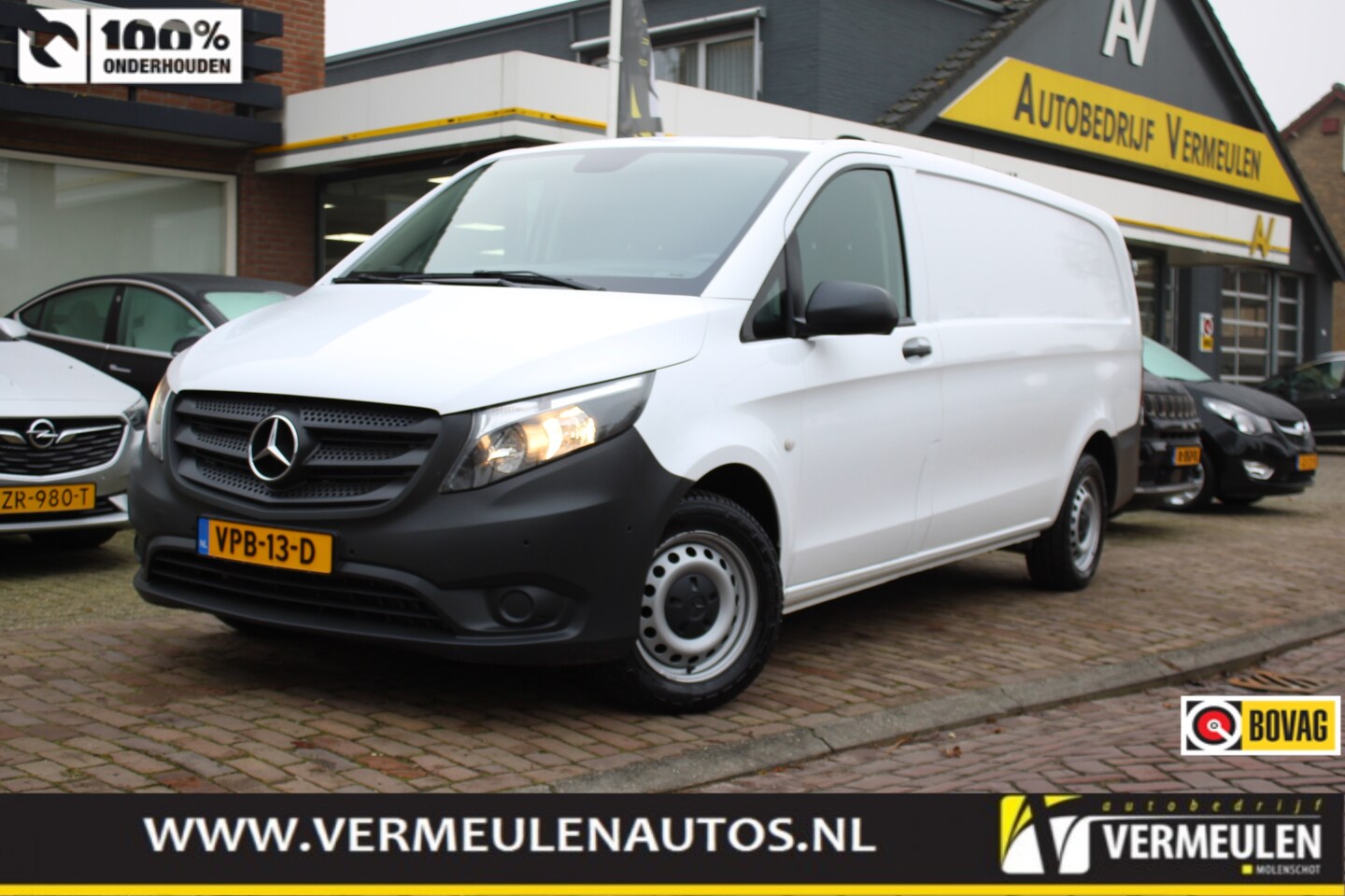 Mercedes-Benz Vito - 116CDI XL 163PK + Airco/ Navi/ CarPlay/ Camera/ Cruise/ Trekhaak/ NL auto - AutoWereld.nl