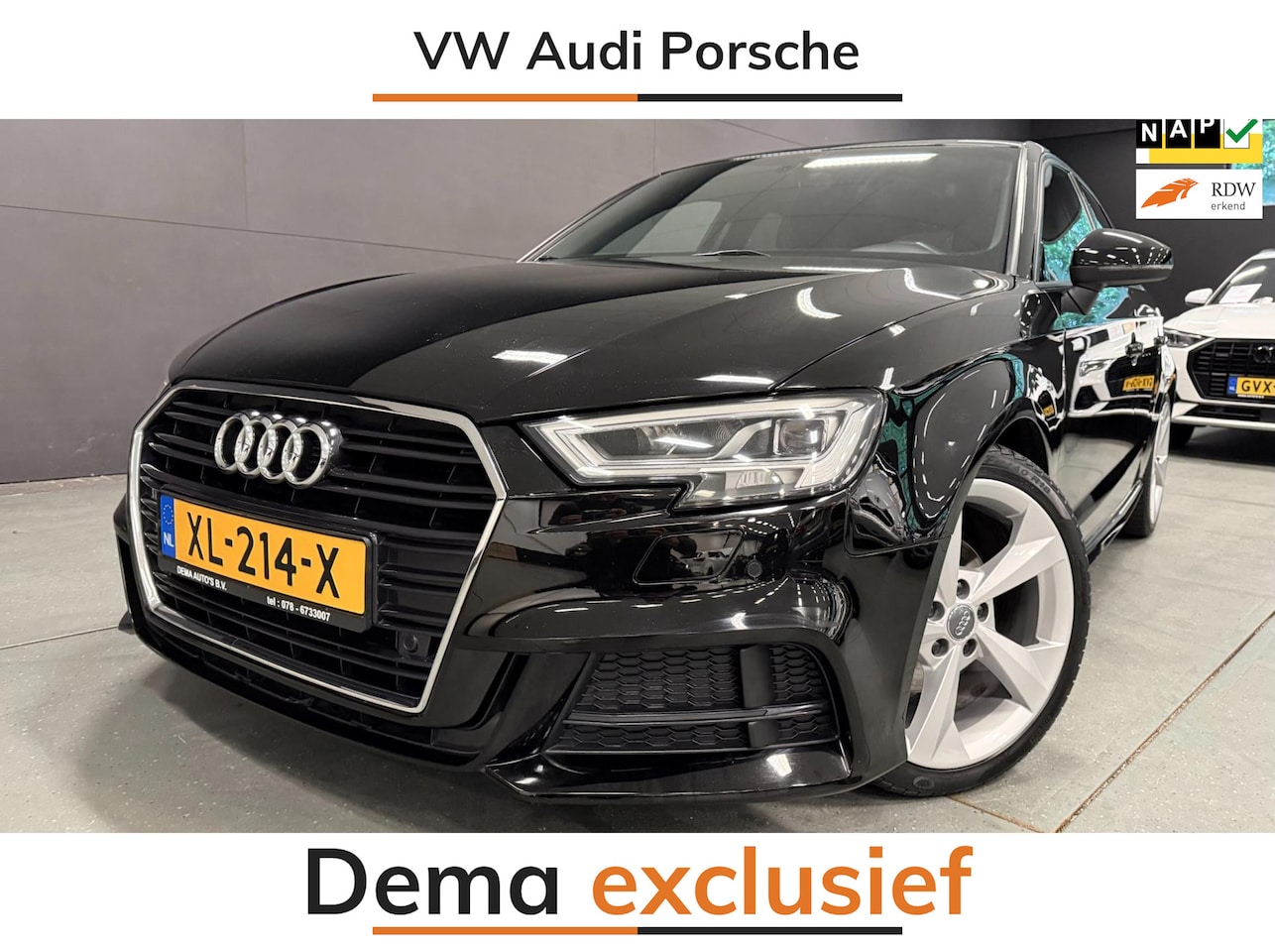 Audi A3 Sportback - 35 TFSI CoD Sport S Line Edition 3XS-LINE NAVI/LED/ECC/PDC/DSG/CRUISE/// - AutoWereld.nl