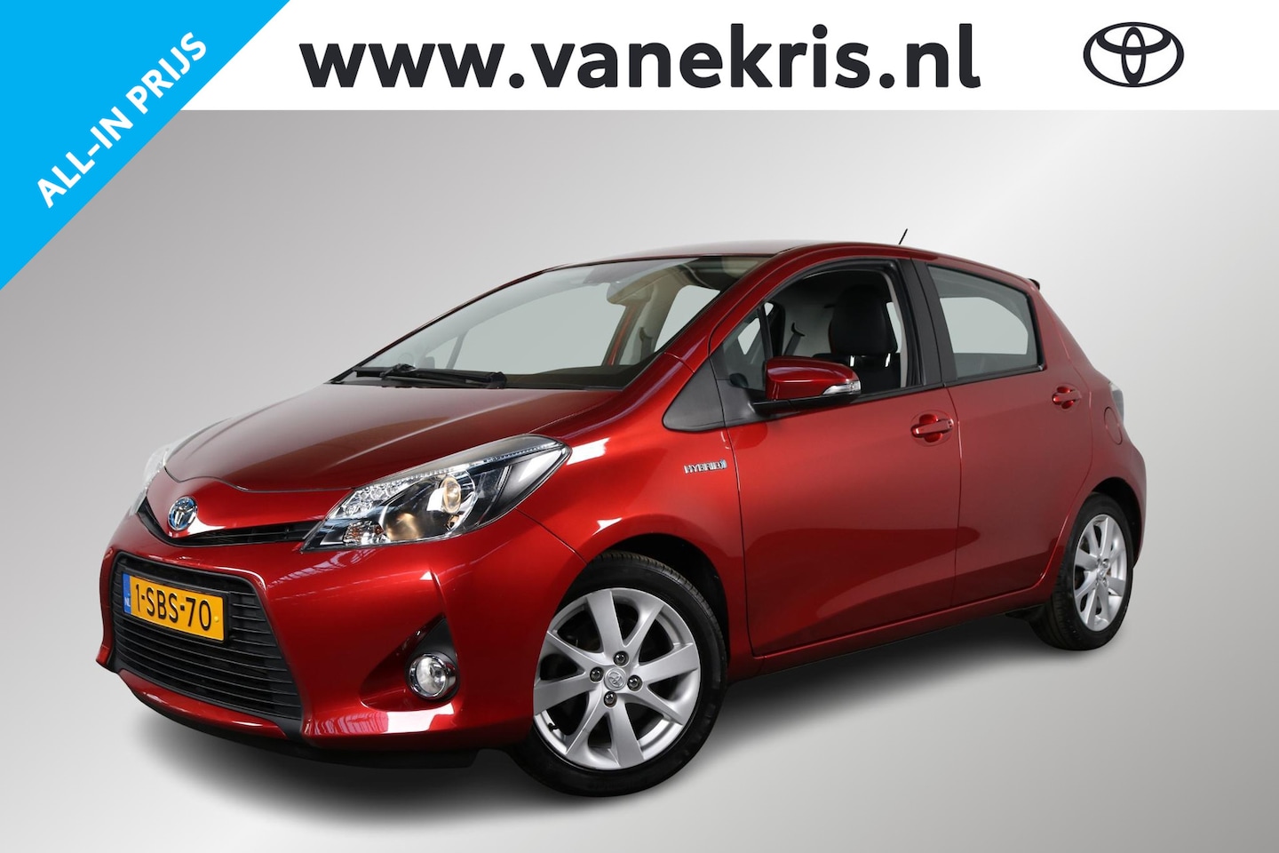 Toyota Yaris - 1.5 Hybrid Dynamic 1.5 Hybrid Dynamic, 1e eign, Navi, NL Auto , Keyless, Half lederen bekleding - AutoWereld.nl