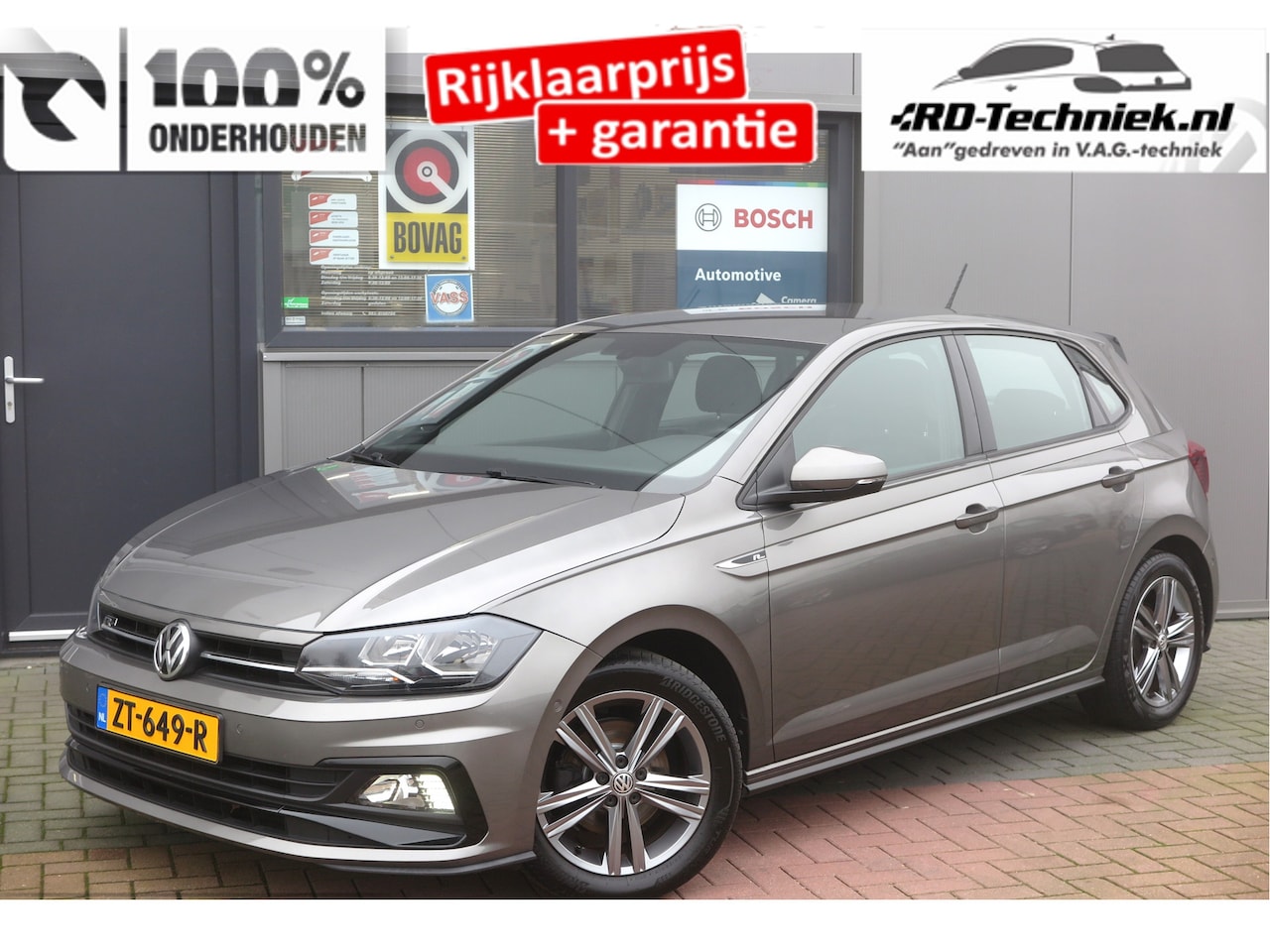 Volkswagen Polo - 1.0 TSI 85KW 116PK Highline- R-Line, Virtual cockpit ,Adaptive cruise,Navi, Carplay, PDC, - AutoWereld.nl