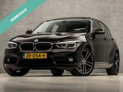 BMW 1-serie - 118i SportLine Shadow Automaat (SCHUIFDAK, GROOT NAVI, LEDER, STOELVERWARMING, ZWART HEMEL