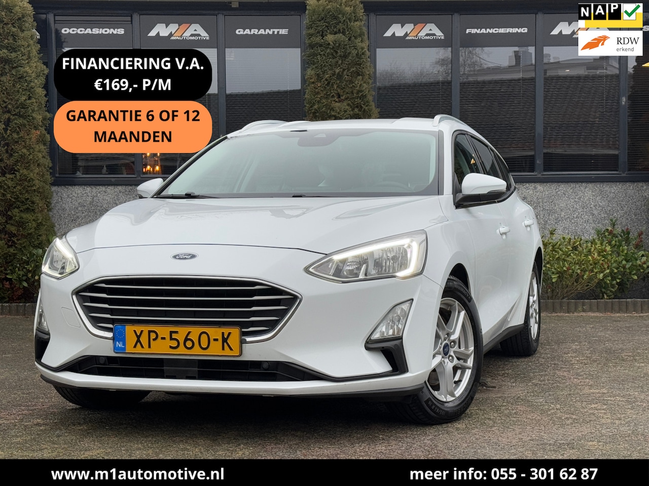 Ford Focus Wagon - 1.0 EcoBoost Trend Edition Business | Carplay | Airco - AutoWereld.nl