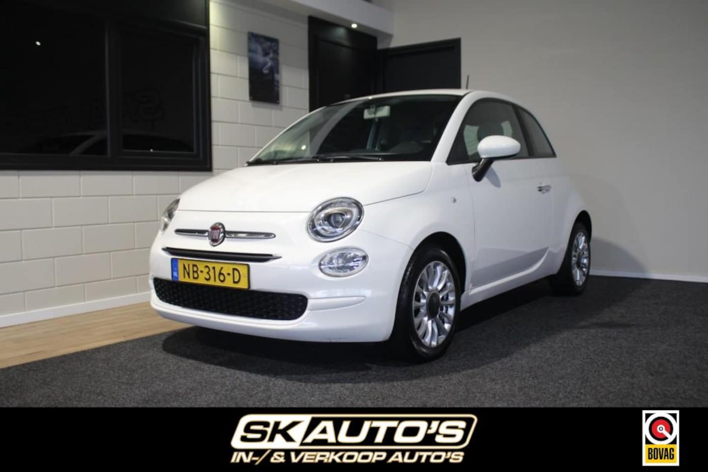 Fiat 500 - 0.9 TA T POPSTAR NAP! AIRCO ELEK RAMEN USB AUX LM VELGEN ALL-IN - AutoWereld.nl