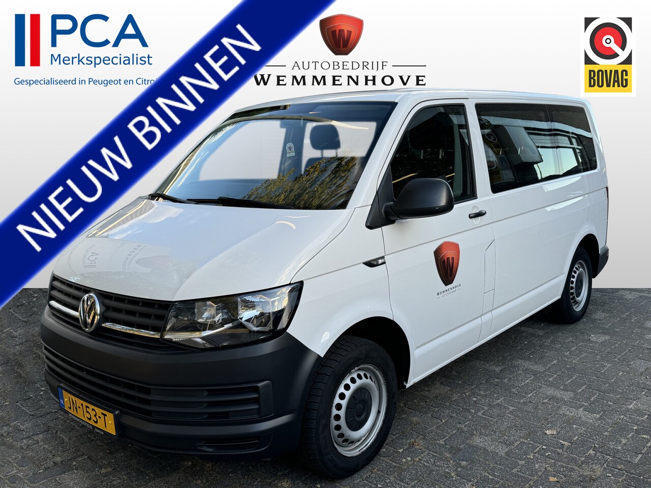 Volkswagen Transporter Kombi - 2.0 TDI L1H1 9-Persoons/Airco/Nieuw model/Cruise control/Incl. BTW - AutoWereld.nl